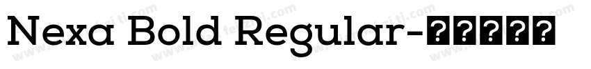 Nexa Bold Regular字体转换